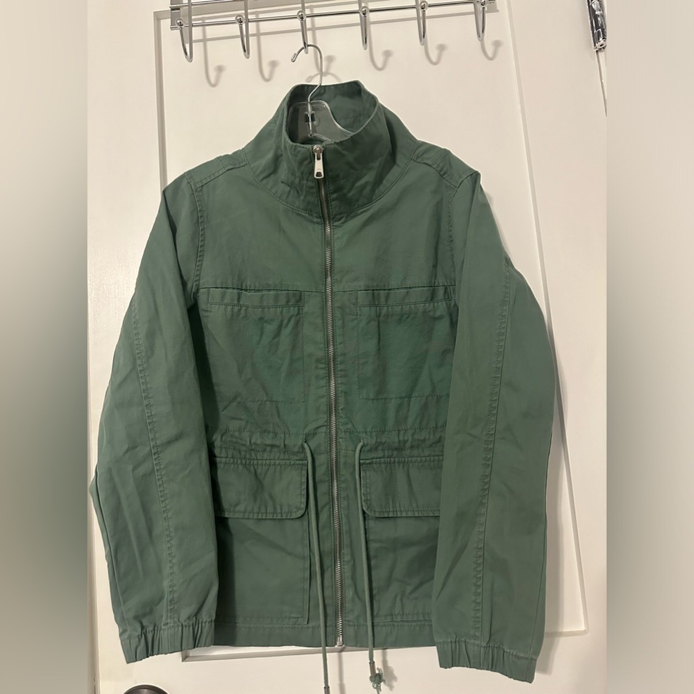 Old Navy Zip Up Jacket With Drawstring Cinch Belt - image 4